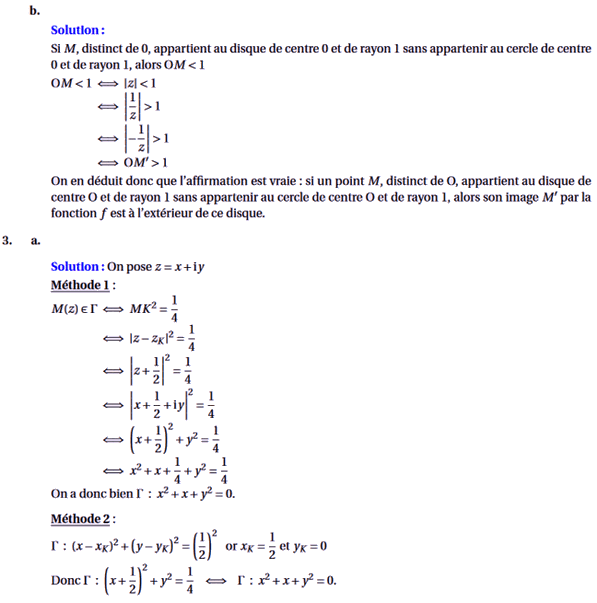 Corrigé exercice 1