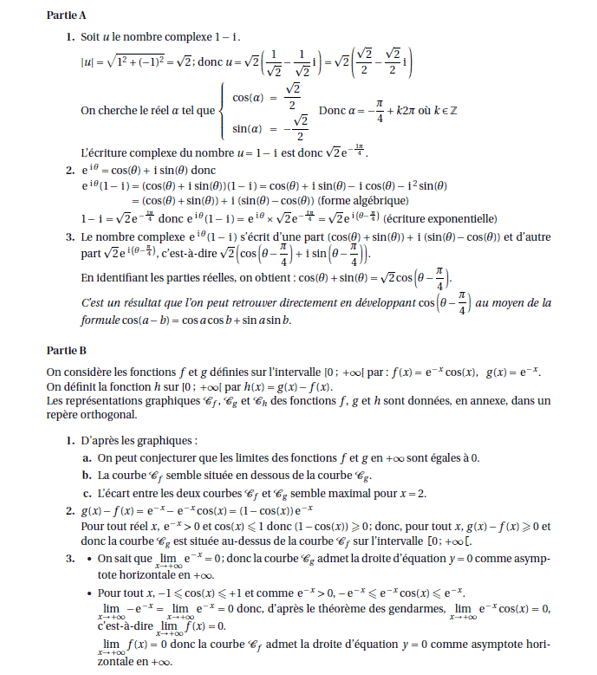 Corrigé exercice 1