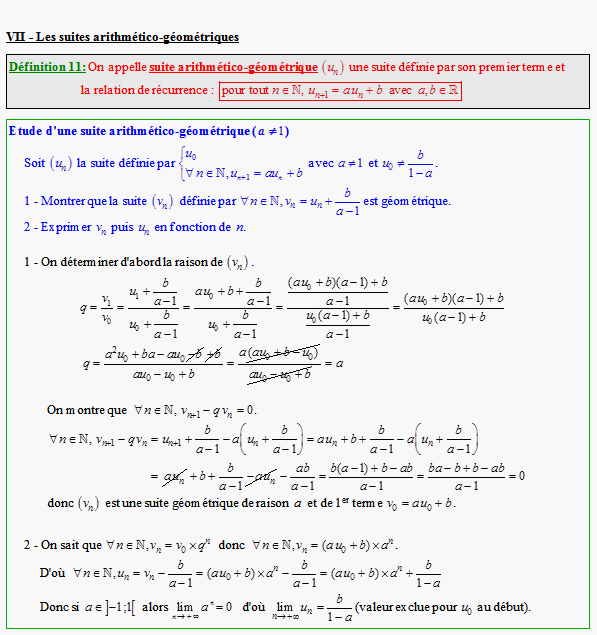 Cours sur les suites numériques - terminale S - page 9