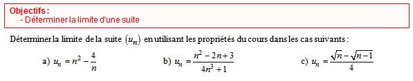 Exercice sur les suites