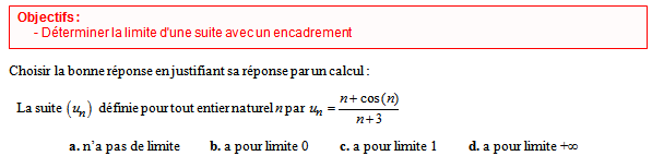 Exercice sur les suites