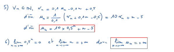 Corrigé exercice 8 sur les suites