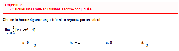 Exercice sur les limites de fonctions