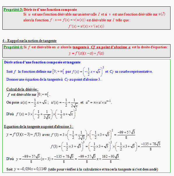 Cours sur la continuité et la dérivabilité des fonctions - terminale S - page 3