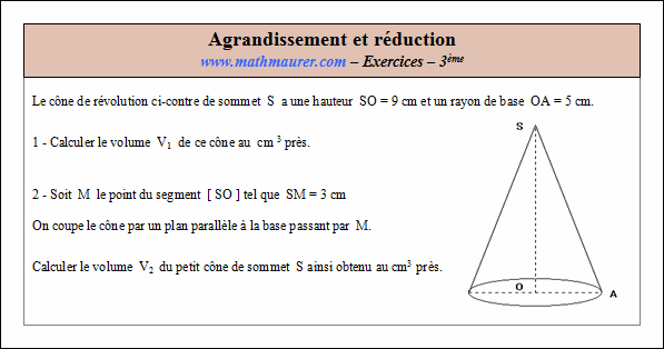 Exercice sur agrandissement et réduction