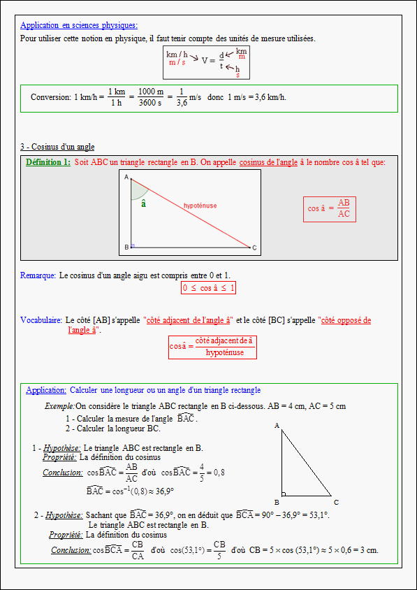 Cours sur la proportionnalité - quatrième- page 3