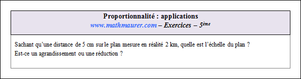 Exercice sur les échelles et le temps